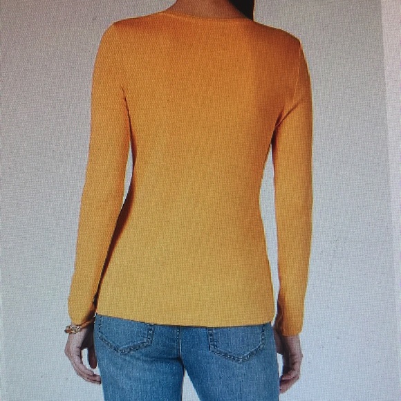 Pima Cotton Long Sleeve Top - Picture 2 of 2